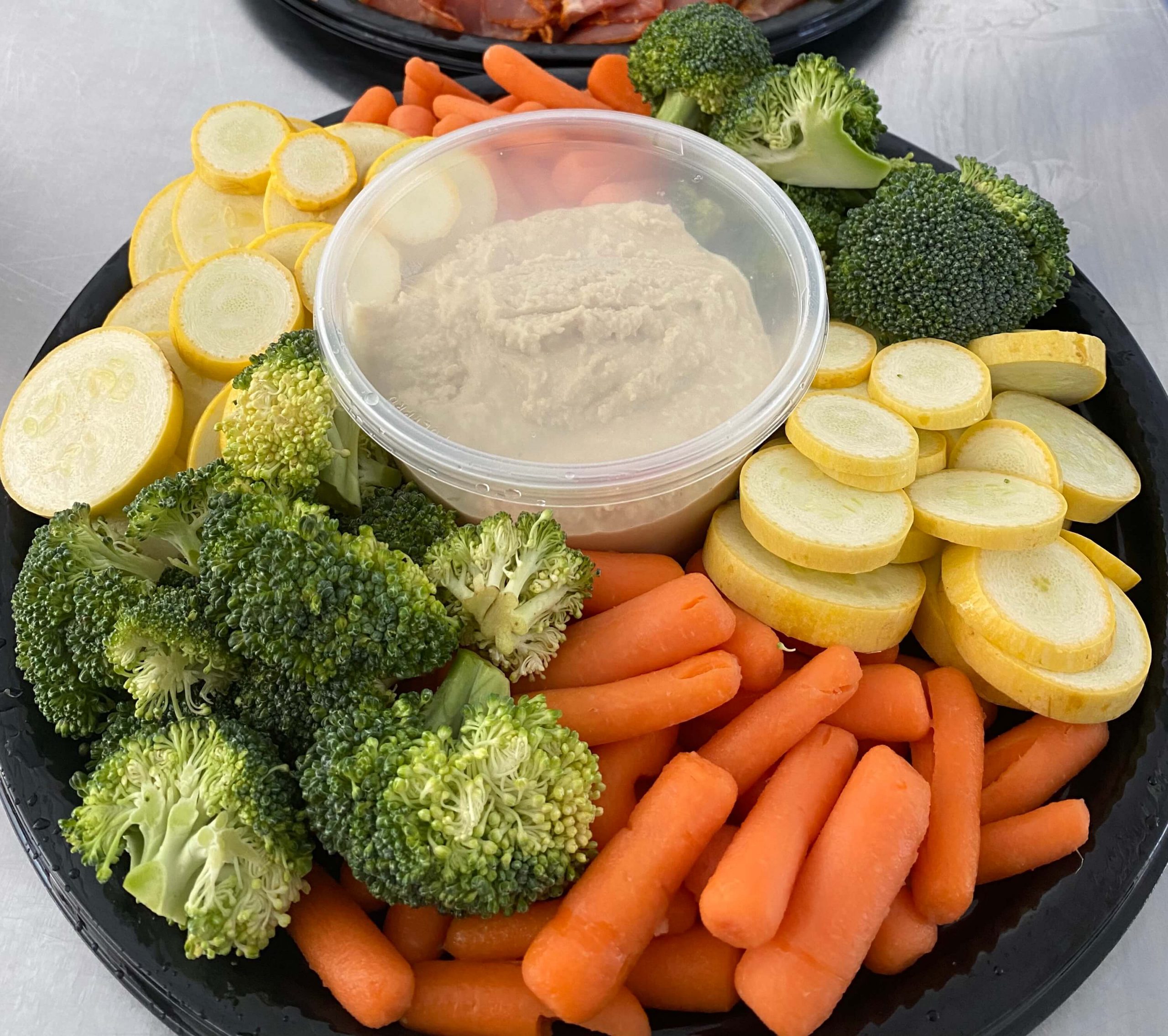 Vegetable Crudité Tray w/ Hummus ($35)